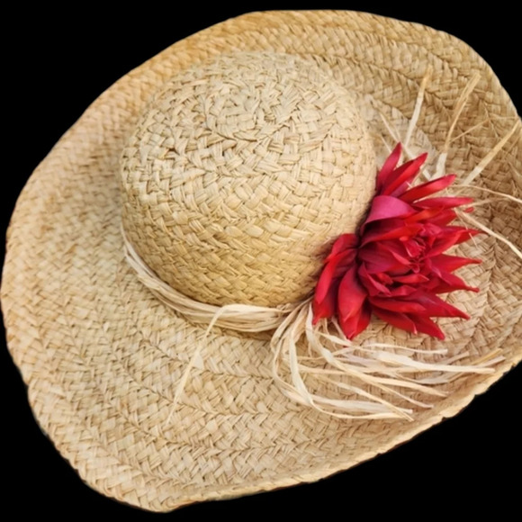 Vintage Betmar‎ Raffia hat - Picture 1 of 8